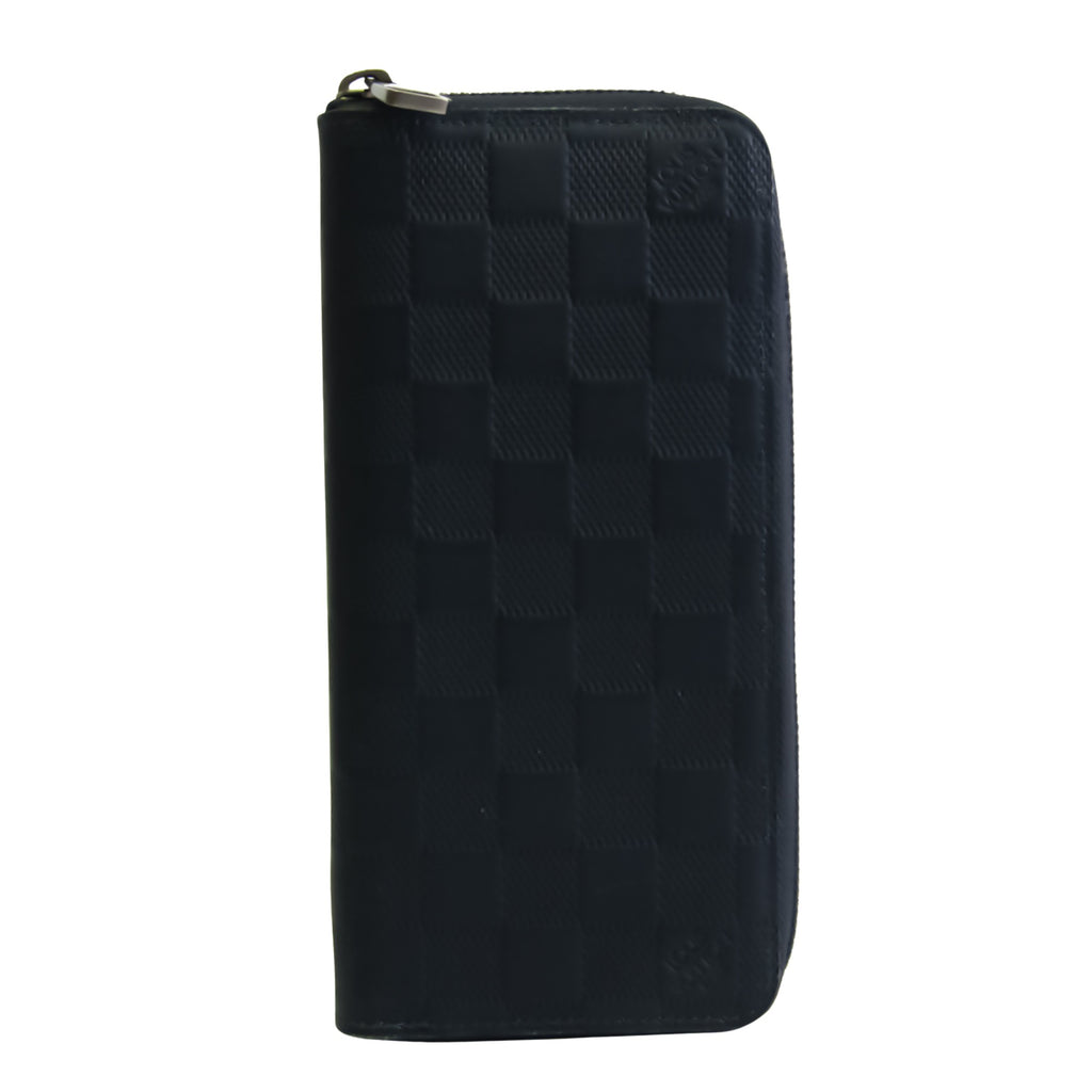 Louis Vuitton Black Damier Infini Leather Zippy Vertical Wallet