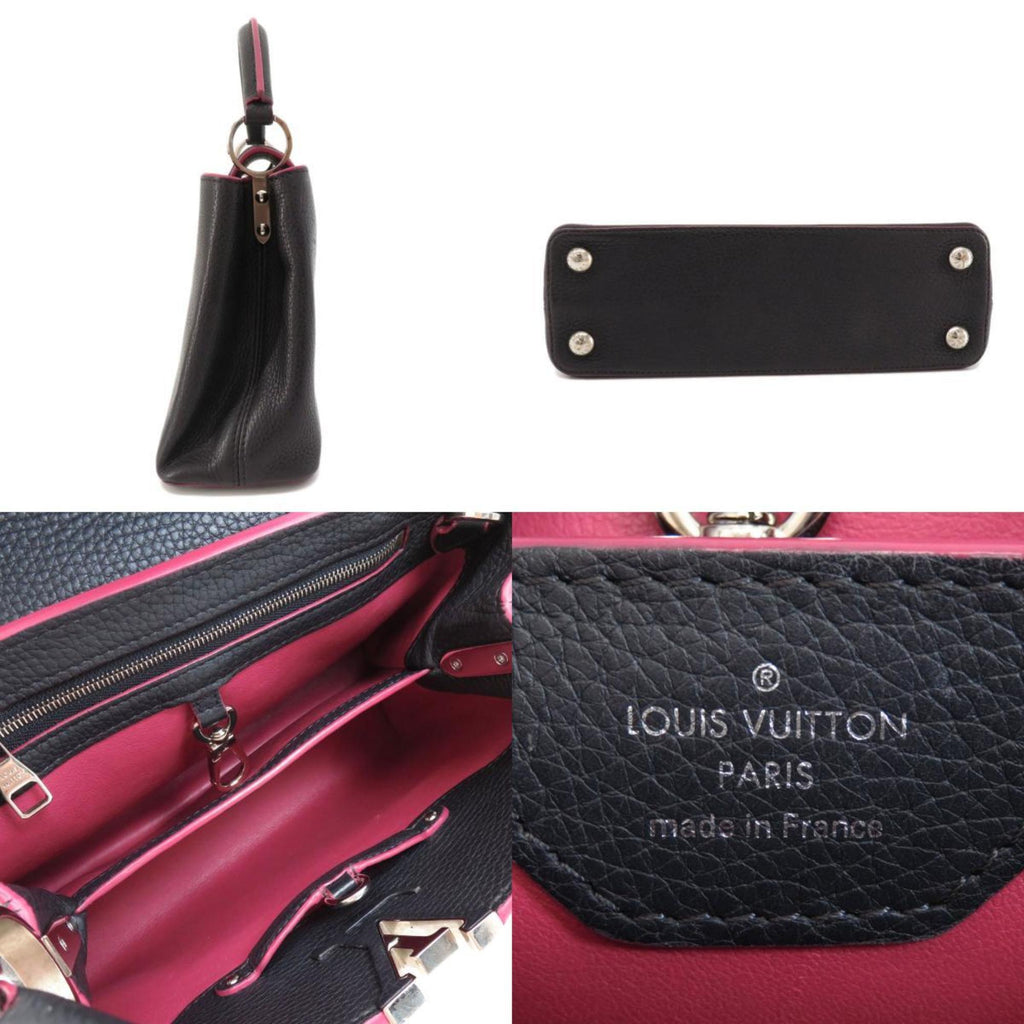 Louis Vuitton, Bags, Louis Vuitton Capucines Black Pink