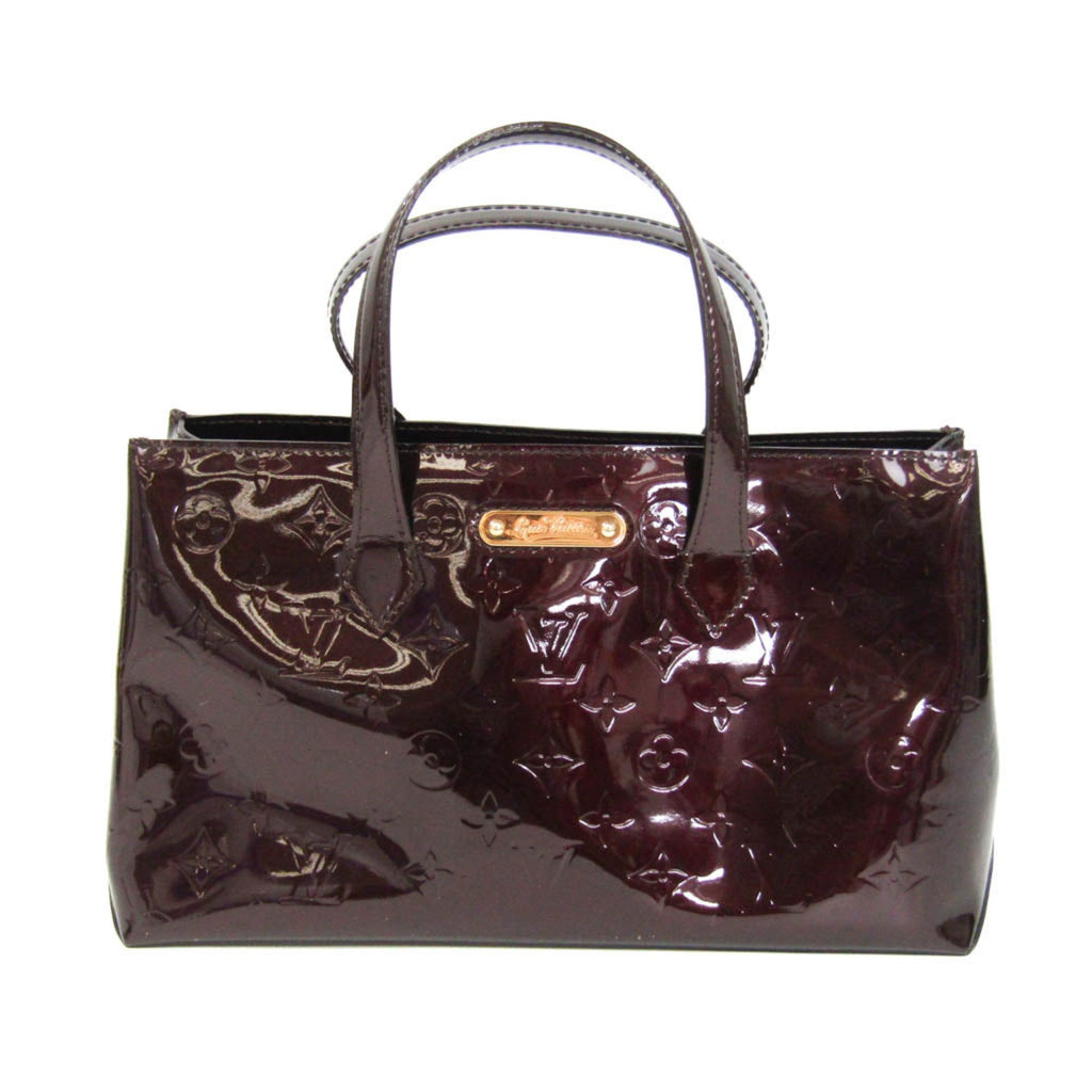 Louis Vuitton Wilshire Shopping Bag in Burgundy Monogram Patent