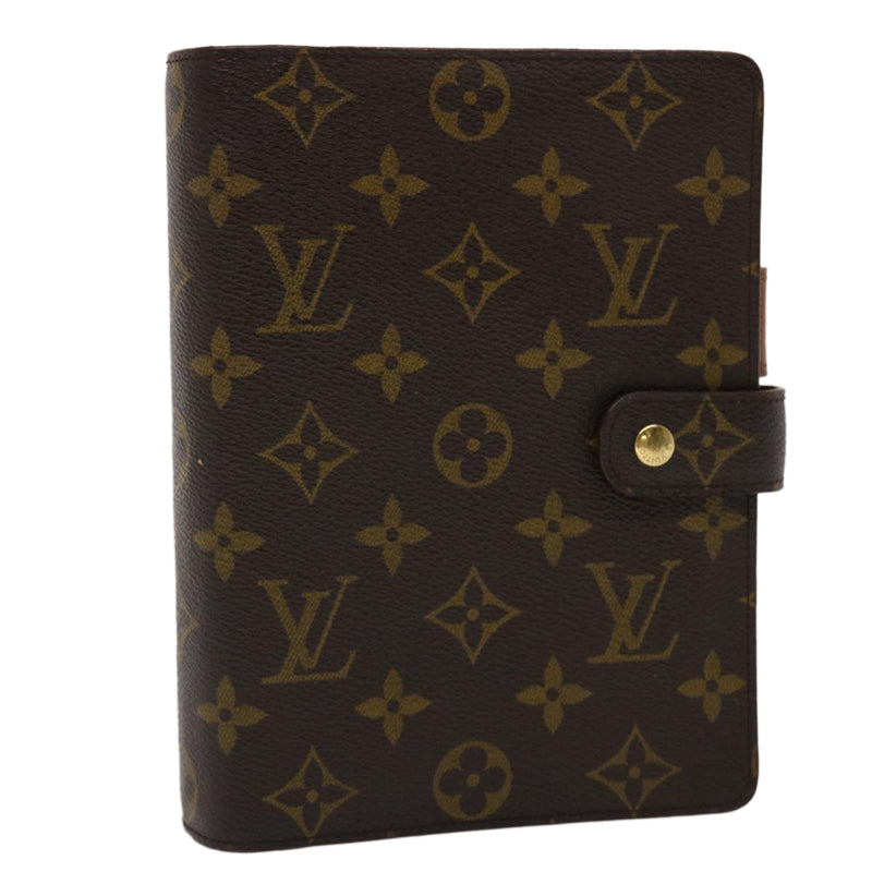 LOUIS VUITTON Monogram Canvas Brown Agenda GM Day Planner Cover-US