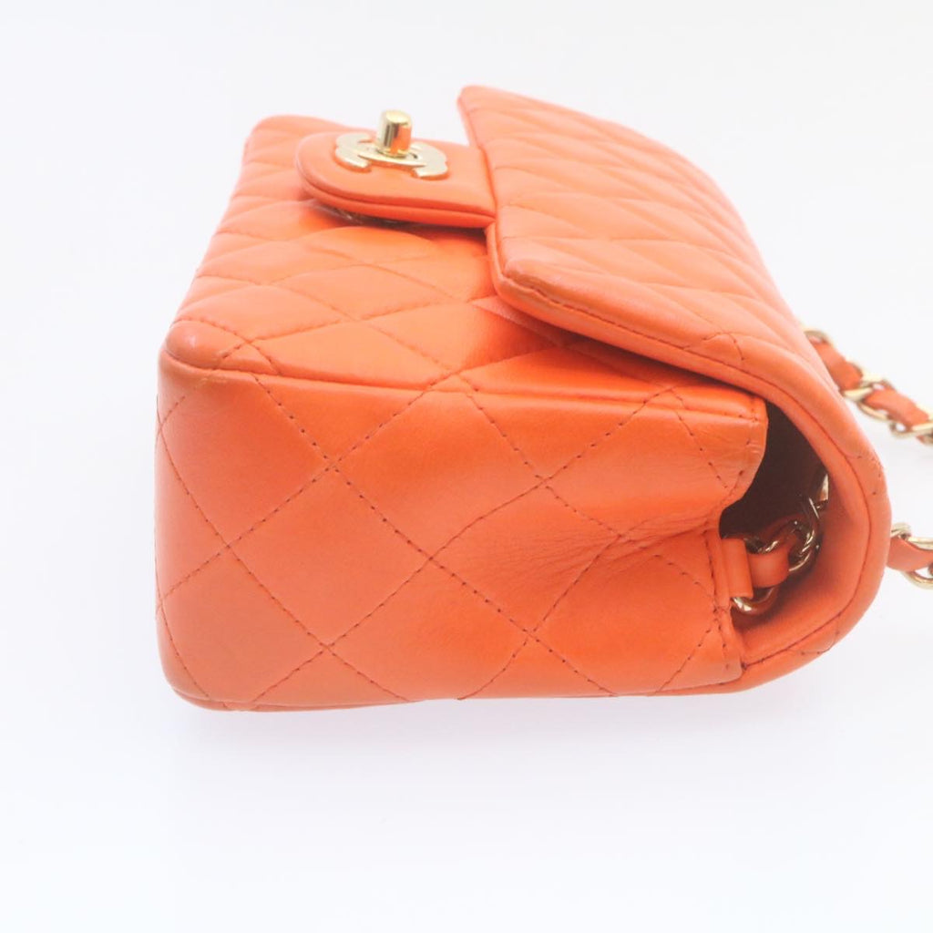 orange chanel flap bag medium