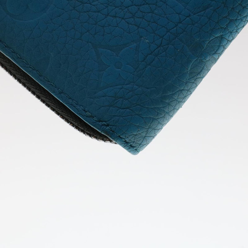 Shop for Louis Vuitton Blue Taurillon Leather Vertical Zippy