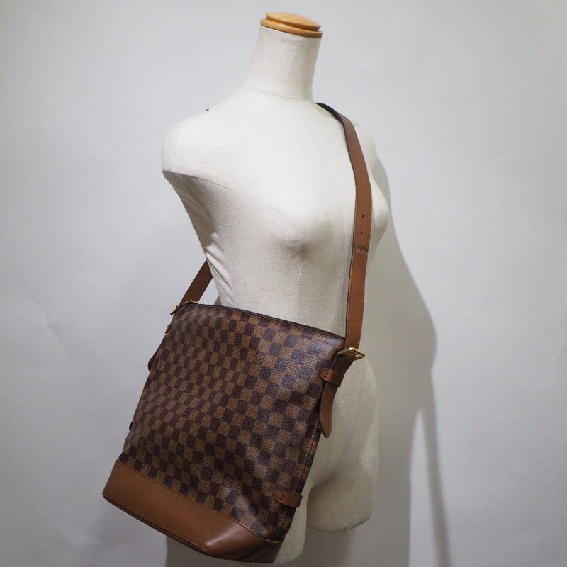 Louis Vuitton Diane Damier Ebene Shoulder Bag Brown